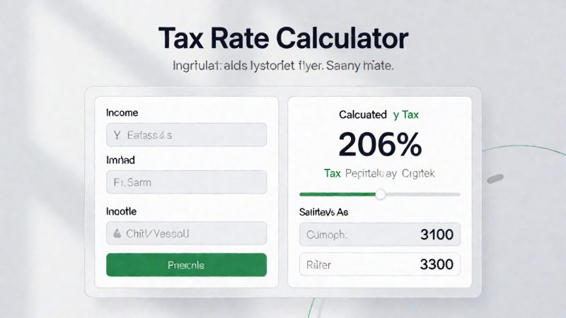 税率计算器 示意图
